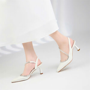 Giày cao gót Moonn dáng Slingbakc bít mũi