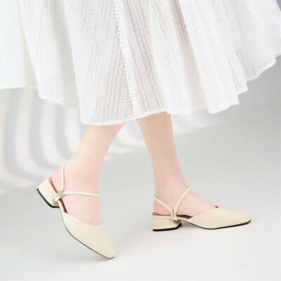 Cao gót moonn N10 màu be