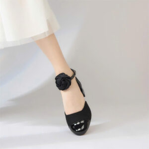 Giày cao gót Moonn kiểu dáng mũi Oval, giày cao gót vuông 3cm