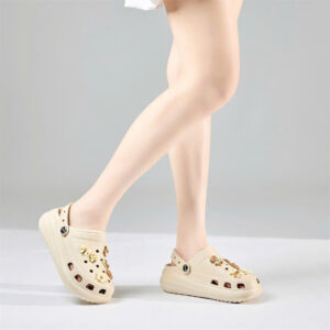 Dép Nữ Moonn N27 - Dép Sandal Crocs Nữ Gắn Nhiều Charm  Hình Thú